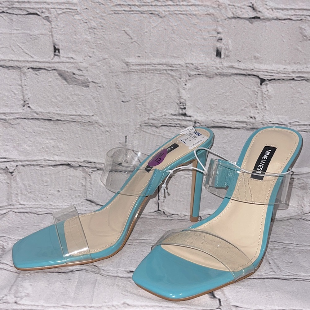 Nine West Women's Heeled Slide Sandals NWT
